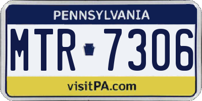PA license plate MTR7306