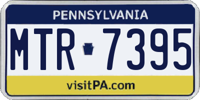 PA license plate MTR7395