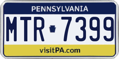 PA license plate MTR7399