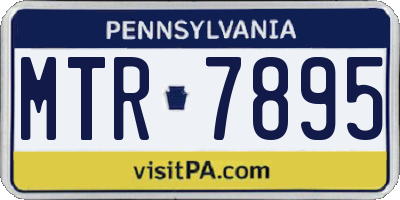 PA license plate MTR7895