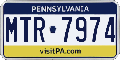 PA license plate MTR7974