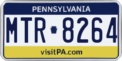 PA license plate MTR8264
