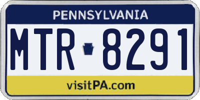 PA license plate MTR8291