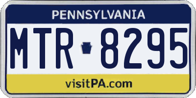 PA license plate MTR8295