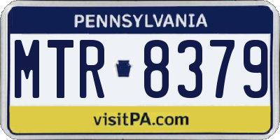 PA license plate MTR8379