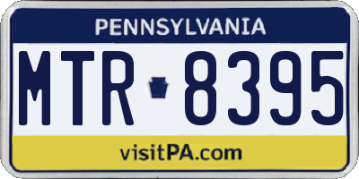 PA license plate MTR8395