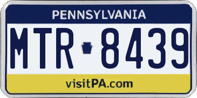 PA license plate MTR8439