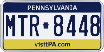 PA license plate MTR8448