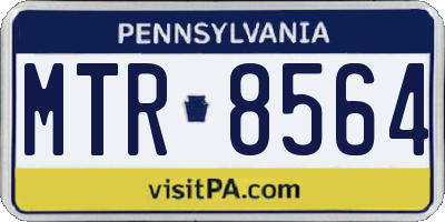 PA license plate MTR8564