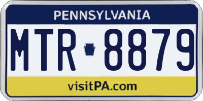 PA license plate MTR8879