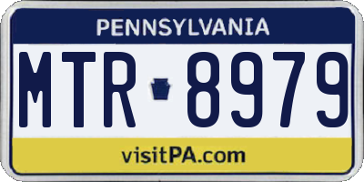 PA license plate MTR8979