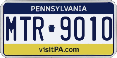 PA license plate MTR9010