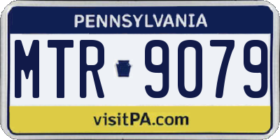 PA license plate MTR9079
