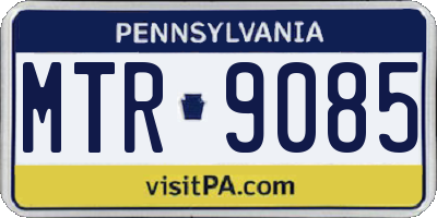 PA license plate MTR9085