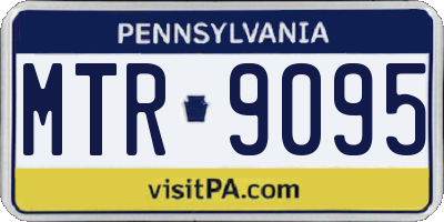 PA license plate MTR9095