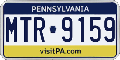 PA license plate MTR9159