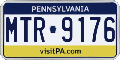 PA license plate MTR9176