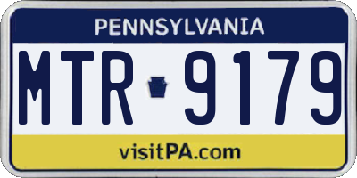 PA license plate MTR9179