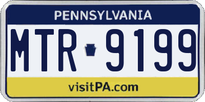 PA license plate MTR9199