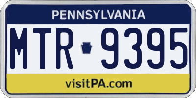 PA license plate MTR9395
