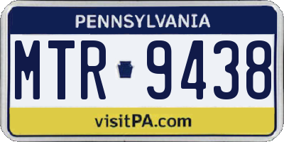PA license plate MTR9438