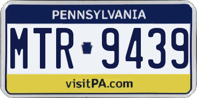 PA license plate MTR9439