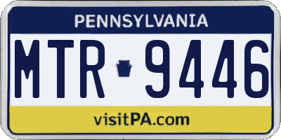 PA license plate MTR9446
