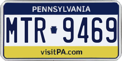 PA license plate MTR9469