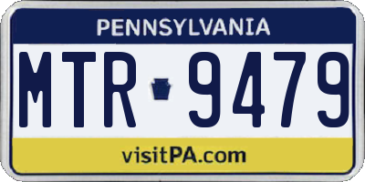 PA license plate MTR9479