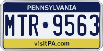PA license plate MTR9563