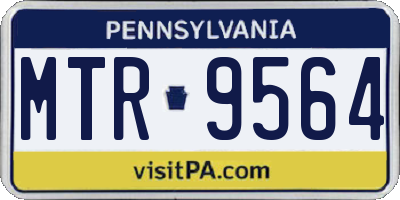 PA license plate MTR9564