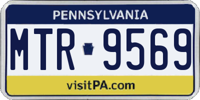 PA license plate MTR9569