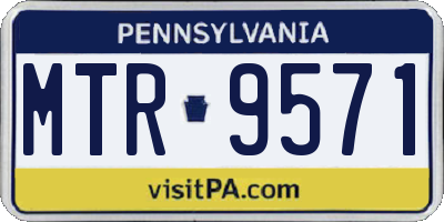PA license plate MTR9571