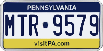 PA license plate MTR9579