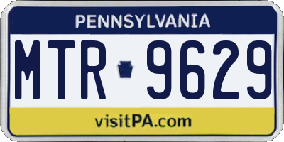 PA license plate MTR9629