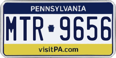 PA license plate MTR9656