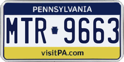PA license plate MTR9663