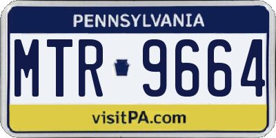PA license plate MTR9664