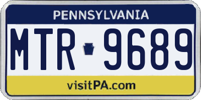 PA license plate MTR9689