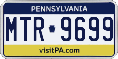 PA license plate MTR9699