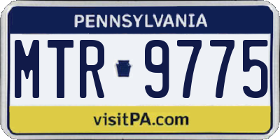 PA license plate MTR9775