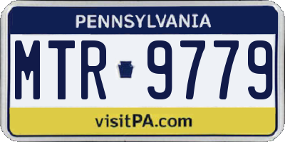 PA license plate MTR9779