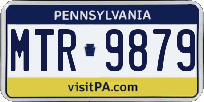 PA license plate MTR9879