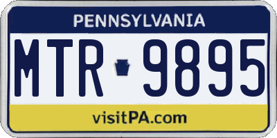 PA license plate MTR9895