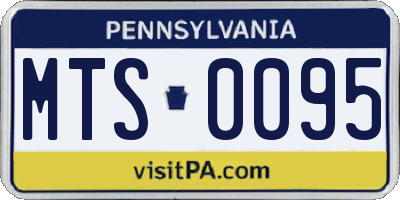 PA license plate MTS0095