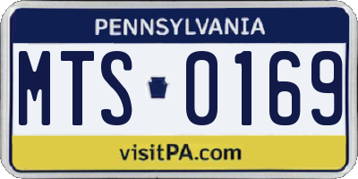 PA license plate MTS0169