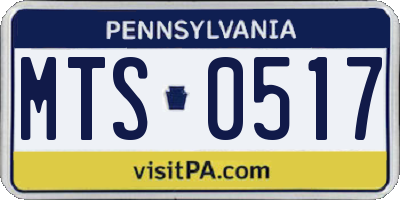 PA license plate MTS0517