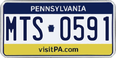 PA license plate MTS0591