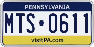 PA license plate MTS0611