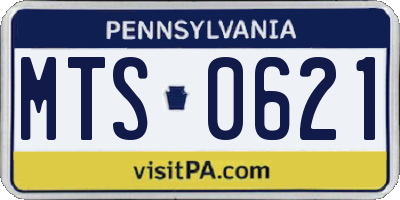 PA license plate MTS0621